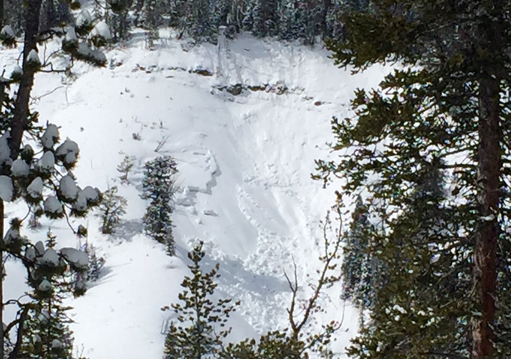 Avalanche near Big Sky Avalanche near Big Sky