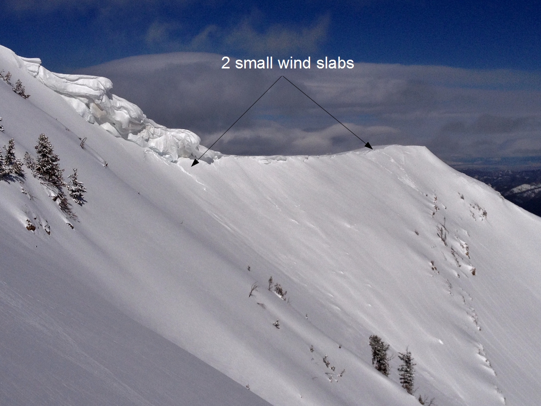 Small wind slabs Small wind slabs