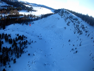 Gravelly Range Avalanche From Air-1