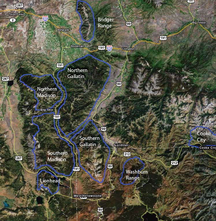 Map of GNFAC advisory area