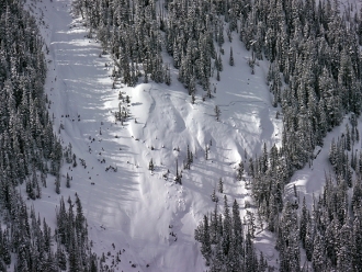 Avalanche south of Silver Gate_1