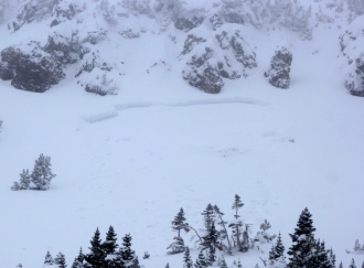 Natural Avalanche - Mt Blackmore