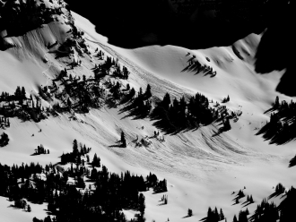 Recent Avalanche on Alex Lowe Peak