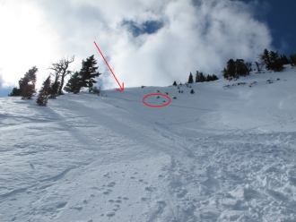 North of Ross Peak:skier triggered avalanche-1
