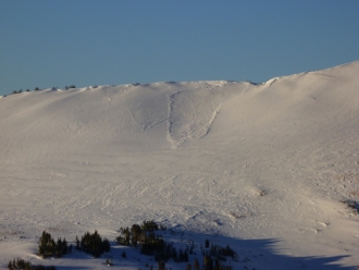 Small avalanche near Cooke City