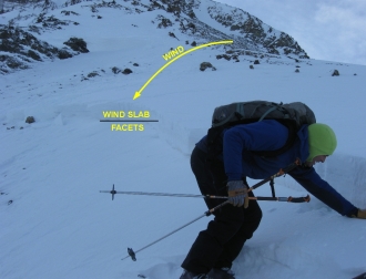 Avalanche on Lone Mountain
